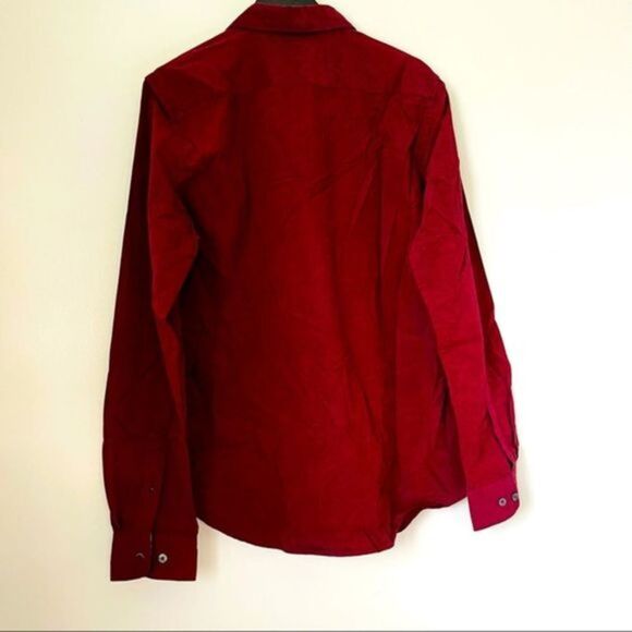 Cactus Man • NWT Maroon Long Sleeve Dress Shirt - Picture 4 of 9